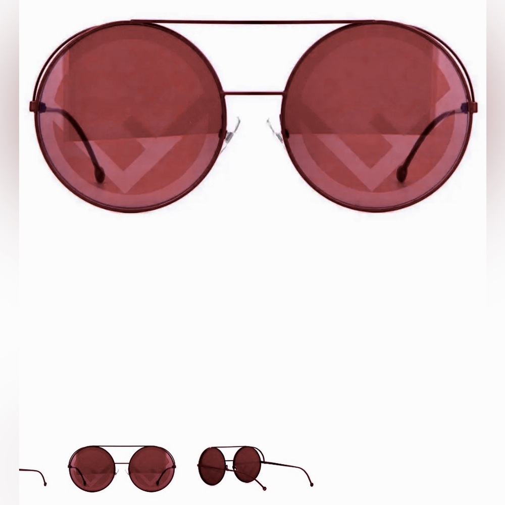 FENDI  Run Away  FF Oversized Round Sunglasses